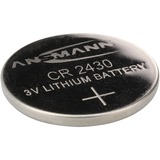 Ansmann Lithium CR 2430, 3 V Battery Batería de un solo uso Ión de litio plateado, 3 V Battery, Batería de un solo uso, Ión de litio, 3 V, 1 pieza(s), CR 2430
