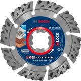 Bosch EXPERT MULTIMATERIAL X-LOCK Corte del disco, Hoja Corte del disco, Ladrillo, Piedra, Concreto, Hormigón duro, 11,5 cm, Bosch, 2,22 cm, 2,4 mm