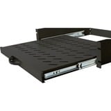 Digitus Baldas extraíbles para la instalación fija en los carriles de perfil delanteros de 483 mm (19") negro, Cajón metálico para rack, Negro, Acero, 30 kg, 2U, Turquía