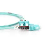 Digitus Cable de parche LWL, dúplex, conector SC > SC, multimodo OM3 turquesa