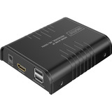 Digitus Receptor KVM HDMI IP, Switch KVM negro