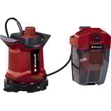 EINHELL Power X-Change Bomba de agua sucia a batería GE-DP 18/25 LL Li-Solo, 18 Voltios, Bombas presión e inmersión rojo/Negro
