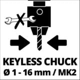 EINHELL Taladro de columna TC-BD 750 E rojo/Negro