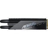 GIGABYTE AORUS Gen4 7000s Prem. SSD 1TB M.2 1000 GB PCI Express 4.0 3D TLC NAND NVMe, Unidad de estado sólido negro, 1000 GB, M.2