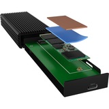 ICY BOX IB-1916M-C32 Caja externa para unidad de estado sólido (SSD) Negro M.2, Caja de unidades negro, Caja externa para unidad de estado sólido (SSD), M.2, PCI Express 3.0, 20 Gbit/s, Conexión USB, Negro
