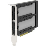 Icy Dock ExpressSlot Elite MB842MP-B, Tarjeta de interfaz negro/Plateado