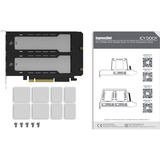Icy Dock ExpressSlot Elite MB842MP-B, Tarjeta de interfaz negro/Plateado