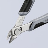 KNIPEX 78 03 125 ESD Side-cutting pliers alicate, Alicates eléctricos gris, Side-cutting pliers, Acero inoxidable, Acero, De plástico, Negro / Gris, 12,5 cm, 55 g