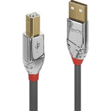 Lindy Cable USB 2.0 Tipo A a B, Cromo Line gris/Cromado