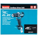 Makita Taladro atornillador inalámbrico DDF487Z, 18 Voltios, Taladro/destornillador azul/Negro