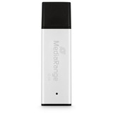 MediaRange High Performance 32 GB, Lápiz USB plateado/Negro