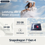 Motorola edge 70 512GB, Móvil gris claro