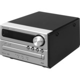 Panasonic SC-PM254EG-S sistema de audio para el hogar Microcadena de música para uso doméstico Plata, Equipo compacto plateado, Microcadena de música para uso doméstico, Plata, De 1 vía, DAB+, Corriente alterna, 0,2 W