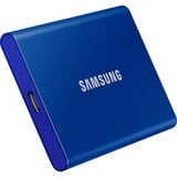 SAMSUNG Portable SSD T7 2000 GB Azul, Unidad de estado sólido azul, 2000 GB, USB Tipo C, 3.2 Gen 2 (3.1 Gen 2), 1050 MB/s, Protección mediante contraseña, Azul