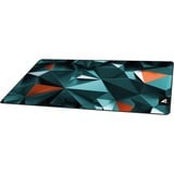 Sharkoon SKILLER SGP30 XXL D1, Almohadilla de ratón para juegos gris-verde/Rojo