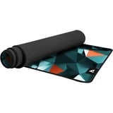 Sharkoon SKILLER SGP30 XXL D1, Almohadilla de ratón para juegos gris-verde/Rojo