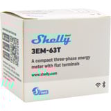 Shelly 3EM-63T Gen3, Instrumento de medición blanco