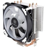 SilverStone AR12 RGB Procesador Enfriador 12 cm Negro, Acero inoxidable, Blanco, Disipador de CPU Enfriador, 12 cm, 700 RPM, 2200 RPM, 29 dB, 68,9 cfm