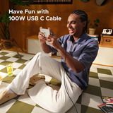 UGREEN 45612, Cable negro/Gris