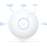 Ubiquiti U7-LR, Punto de acceso blanco