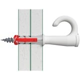 fischer EasyHook Redondo DuoPower 8x40, Pasador blanco