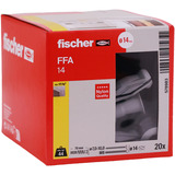 fischer Taco para hormigón celular FFA 14, Pasador gris claro