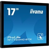 iiyama ProLite TF1734MC-B7X pantalla para PC 43,2 cm (17") 1280 x 1024 Pixeles SXGA LED Pantalla táctil Negro, Monitor LED negro, 43,2 cm (17"), 1280 x 1024 Pixeles, SXGA, LED, 5 ms, Negro