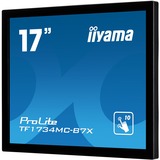 iiyama ProLite TF1734MC-B7X pantalla para PC 43,2 cm (17") 1280 x 1024 Pixeles SXGA LED Pantalla táctil Negro, Monitor LED negro, 43,2 cm (17"), 1280 x 1024 Pixeles, SXGA, LED, 5 ms, Negro