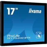 iiyama TF1734MC-B7X pantalla para PC 43,2 cm (17") 1280 x 1024 Pixeles SXGA LED Pantalla táctil Negro, Monitor LED negro, 43,2 cm (17"), 1280 x 1024 Pixeles, SXGA, LED, 5 ms, Negro