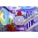 ALTERNATE Custom PC Series • iCUE Red Ice Madness Gaming-PC blanco/Transparente