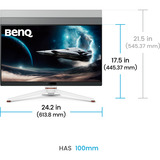 BenQ EX271Q, Monitor de gaming blanco/Negro