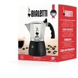 Bialetti 0007314/NP, Cafetera espresso plateado/Negro