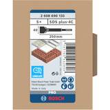 Bosch 2 608 690 133 Rotary hammer chisel attachment accesorio para martillo perforador, Cincel Rotary hammer chisel attachment, Bosch, Acero inoxidable, 25 cm, 5 pieza(s)