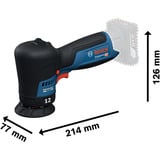 Bosch Pulidora inalámbrica GPX 12V-77 Professional solo, 12 Voltios azul/Negro