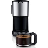 Braun PurShine KF 1500, Cafetera de filtro negro/Acero fino