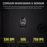 Corsair Scimitar Elite Wireless SE MMO, Ratones para gaming Gunmetal