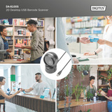 Digitus 1D 2D Desktop USB Barcode Scanner, Escáner de código de barras negro