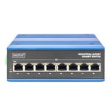 Digitus 8 Puertos Gigabit Ethernet, Interruptor/Conmutador azul