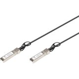 Digitus Cable SFP+ 10G DAC 0,5 m negro, 5 m, 0,5 m, SFP+, SFP+
