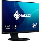 EIZO FlexScan EV2490-BK pantalla para PC 60,5 cm (23.8") 1920 x 1080 Pixeles Full HD LED Negro, Monitor LED negro, 60,5 cm (23.8"), 1920 x 1080 Pixeles, Full HD, LED, 5 ms, Negro