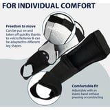 HUDORA Espinilleras con protección para el tobillo, Protectores gris