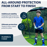 HUDORA Espinilleras con protección para el tobillo, Protectores gris