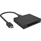 ICY BOX IB-CR402-C31 lector de tarjeta Negro, Lector de tarjetas negro, CFast 2.0, Negro, 6000 Mbit/s, Aluminio, Windows®, macOS®, 53 mm