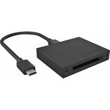 ICY BOX IB-CR402-C31 lector de tarjeta USB Negro, Lector de tarjetas negro, CFast, CFast 2.0, Negro, 6000 Mbit/s, Aluminio, Windows, macOS, USB