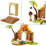 LEGO Disney Princess Cabaña y barco de Vaiana, Juegos de construcción 