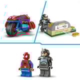 LEGO Marvel Spidey y sus súper amigos Spidey en motocicleta vs. Rhino, Juegos de construcción 