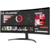 LG 34WR50QK-B pantalla para PC 86,4 cm (34") 3440 x 1440 Pixeles Wide Quad HD Negro, Monitor LED negro, 86,4 cm (34"), 3440 x 1440 Pixeles, Wide Quad HD, 5 ms, Negro
