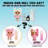 MGA Entertainment Yummiland Lip Gloss Doll Series 2- Mystery Chase 1 (Sprinkles/Ava Ice Cream), Muñecos Minifigura, Femenino, 4 año(s), 100 mm, Multicolor