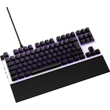 NZXT KB-1TKDE-WR teclado USB QWERTZ Alemán Blanco, Teclado para gaming blanco/Negro, Tenkeyless (sin zona numérica) (80 - 87%), USB, Interruptor mecánico, QWERTZ, LED, Blanco