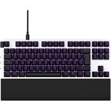 NZXT KB-1TKDE-WR teclado USB QWERTZ Alemán Blanco, Teclado para gaming blanco/Negro, Tenkeyless (sin zona numérica) (80 - 87%), USB, Interruptor mecánico, QWERTZ, LED, Blanco